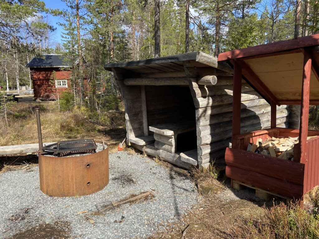 Gyllbergen naturreservat. Grillplats close to Gyllfäbodarna. 